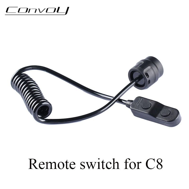 

Flashlight Remote Switch with Convoy C8 Tail Suitable for C8 C8+ Flash Light Torch C8 Plus