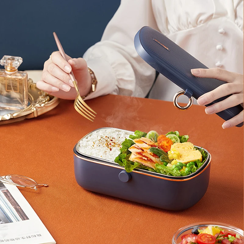 

900ml Electric Lunch Box Rice Cooker Portable Lunch Heating Box Constant Temperature Heating Office Food Warmer Container 220V
