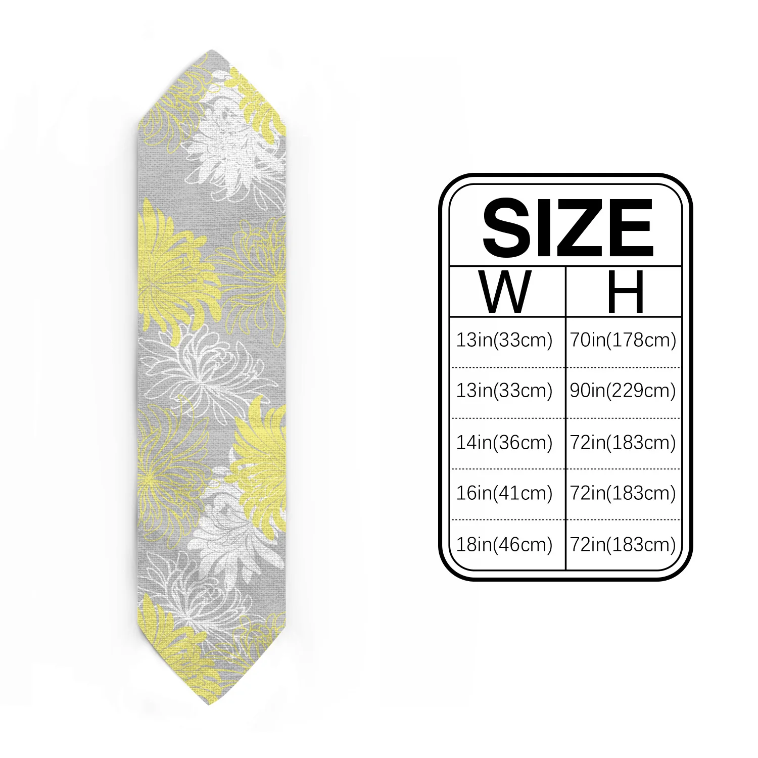 Декоративная желтая белая серая настольная скатерть с флагом от Dahlia|Настольные