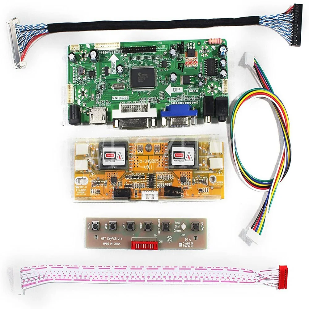 Новый комплект платы контроллера M.NT68676 для HSD190ME13 LTM190EX HDMI + DVI VGA светодиодный экран