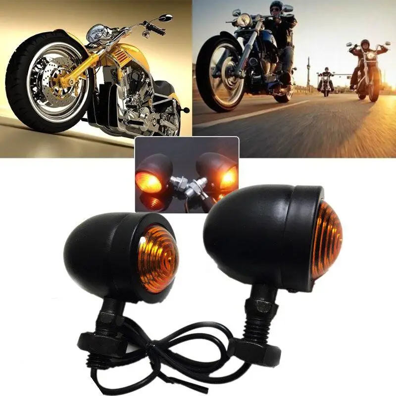 2 шт. универсальный металлический мотоциклетный поворотник сигнальный