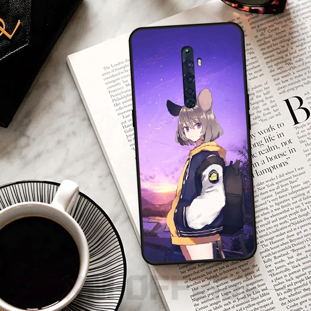 Мягкий силиконовый чехол для телефона BaweiTE Cute girl comics из ТПУ OPPO RENO 2Z R15pro R17pro Realme 2 2pro