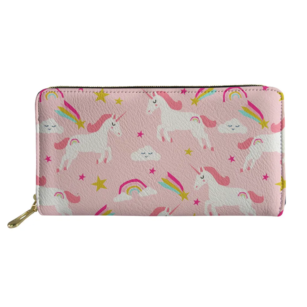 Женские Длинные кошельки HaoYun из искусственной кожи женские с мультипликационным