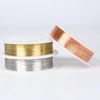 0 2 1mm diy copper wire colorfast beading wire bracelet necklace jewelry accessories craft making silvergoldrose gold