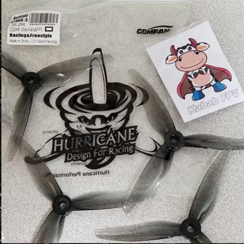 

4 pair Original Gemfan 51466 5.1inch 3 blade Propeller Props CW CCW Brushless motor FPV Propeller for FPV Racing drone