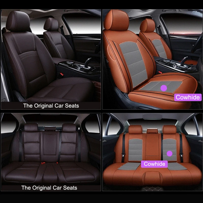 Чехлы AutoDecorun из натуральной кожи для автомобильных сидений Infiniti qx70 аксессуары