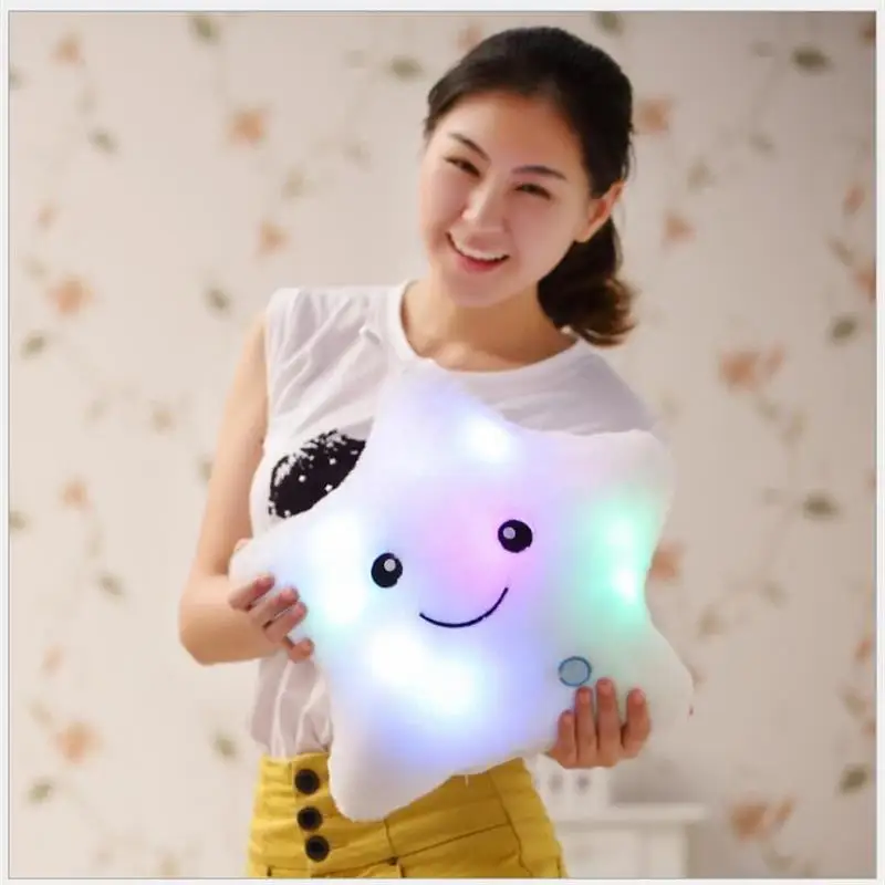 Светящиеся искусственные и звездочки плюшевые игрушки милая Подушка креативные