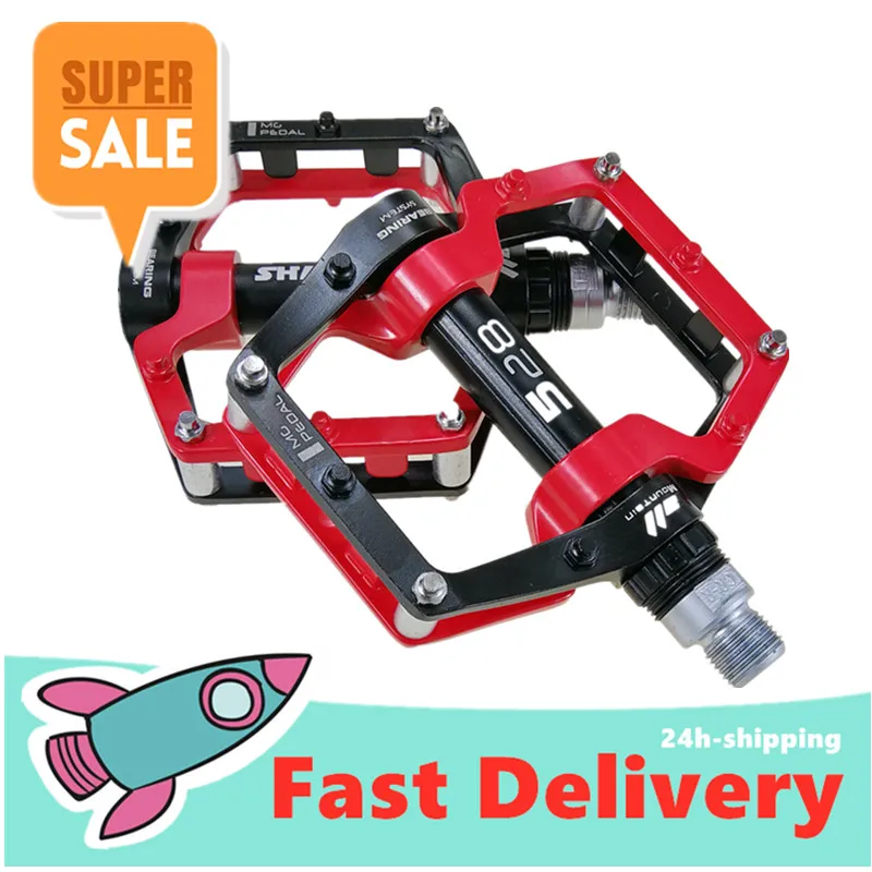 

2pcs SHAMASHI Cycling Pedals Aluminum Alloy Bicycle Pedals Ultralight Non-slip Antiskid Road MTB Mountain Bicycle Pedals NEW