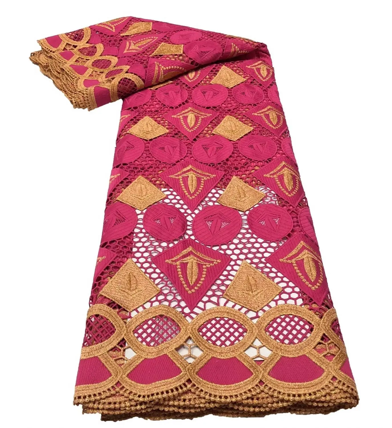 

Nigerian Lace Fabrics For Wedding African Lace Fabric High Quality Embroidery French Lace RuF145-313