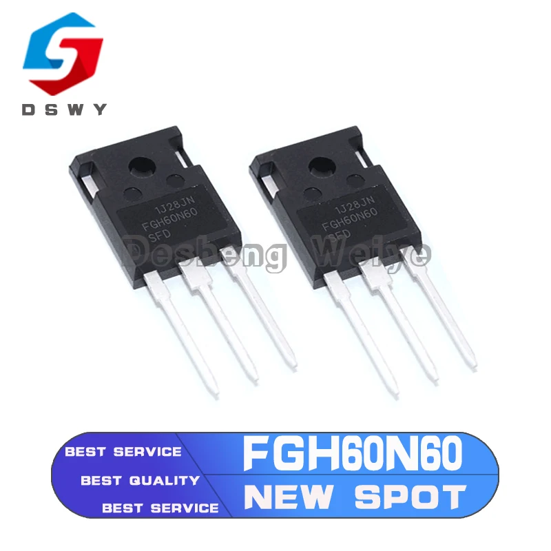 

5PCS FGH60N60 FGH60N60SFD 60N60SFD 60N60 TO-247 600V 120A IGBT 100% New