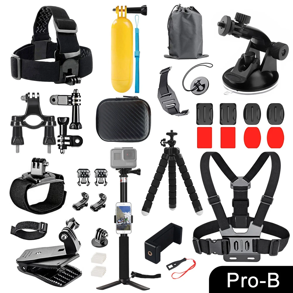 

for GoPro Accessories Set for Go Pro Hero 9 8 7 6 5 4 Black for Action Camera