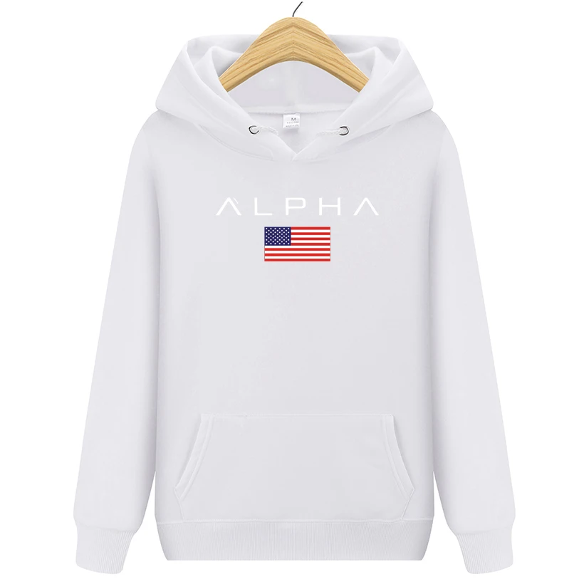 Осень новое поступление высокая Alpha Industries спортивная одежда с принтами Мужская