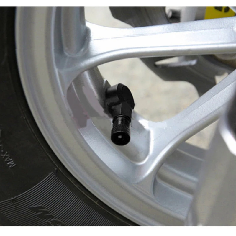 

1 Pair Motorcycle Wheel Tire Valves Stem Cap Air Tire Cover 90 Degree 16.7mm CNC Aluminum Tubeless Valve Stems Motorcycle Rim