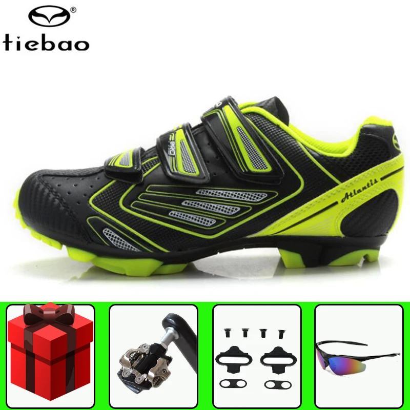 

Tiebao Cycling Shoes Sapatilha Ciclismo Mtb SPD Pedal Set Bicicleta Men Sneakers Women Self-locking Bicycle Mountain Bike Shoes