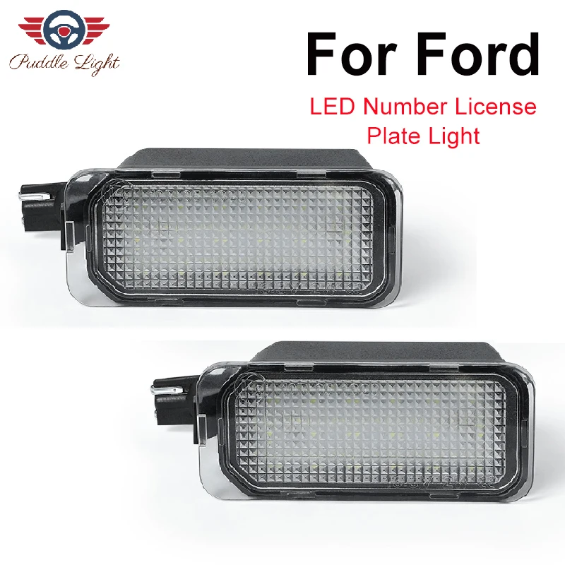 Led License Plate Light Lamp For Jaguar XJ XF Ford Escape B-Max WAGON CARGO Transit Fiesta Focus S-MAX C-MAX Mondeo Kuga Galaxy