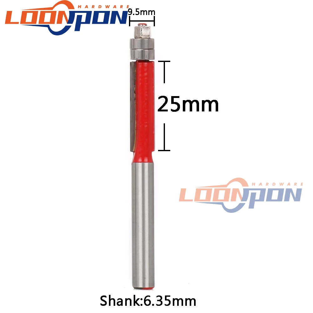Набор фрез с подшипником набор из карбида вольфрама 3 шт. 1/4 5/16 3/8 6 мм хвостовик для