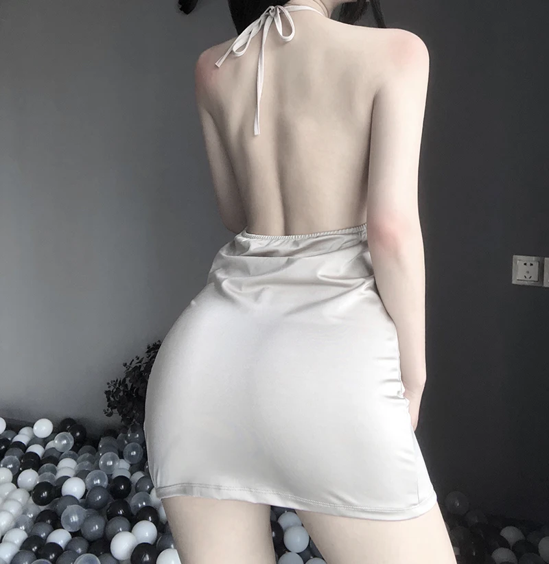 

Sleeveless Dresses For Women Party Casual Cocktail V-neck Short Dress Strap Side Split Spaghetti Strap Knee-Length Dresses