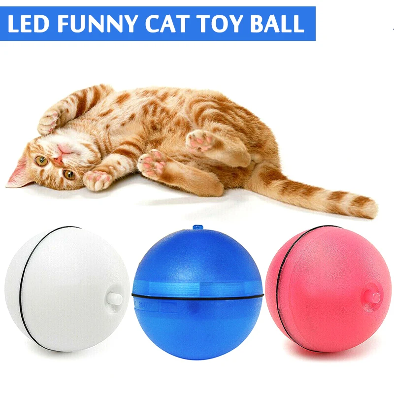 Светодиодный игрушечный шар для домашних животных вспышка электрическая