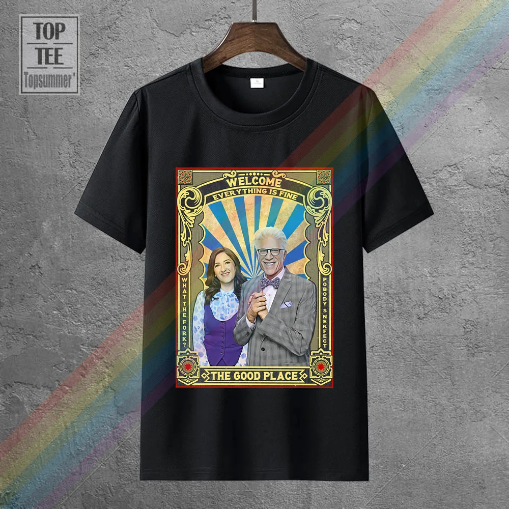 

The Good Place Tee Shirt Funny Horror T-Shirt Skull Print Sweetshirts Elegant T-Shirts Retro Gothic Tshirt