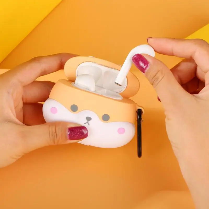 Чехол с изображением Сиба-ину для AirPods Pro силиконовый чехол Bluetooth наушников 3