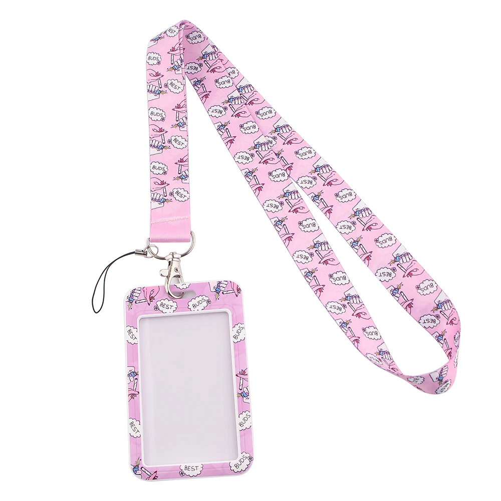 

FD0210 Best Friend Keychain Neckband Lanyard USB ID Card Badge Holder Mobile Belt Lanyard Mobile Phone Accessories