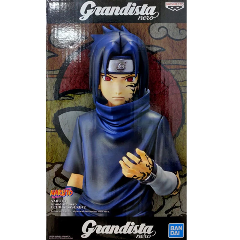 

Заводские очки Bandai, фигурки Наруто, рос, Саске, треута, черная, Саске, мантра, печать, подарки для детей, модель