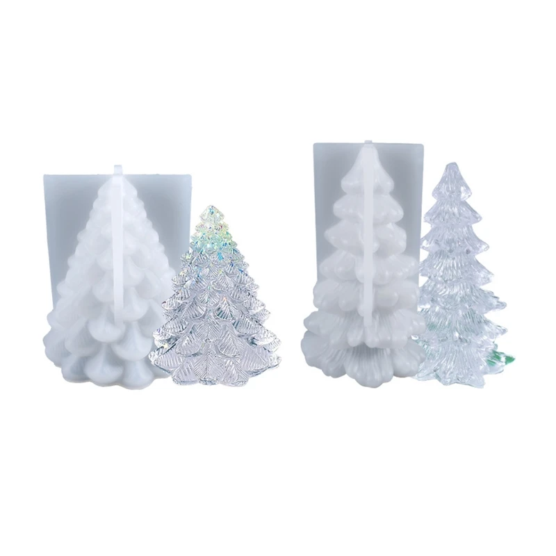 

2022 New Christmas Tree Candle Setting Ornaments Art Craft Silicone Molds for Decoration