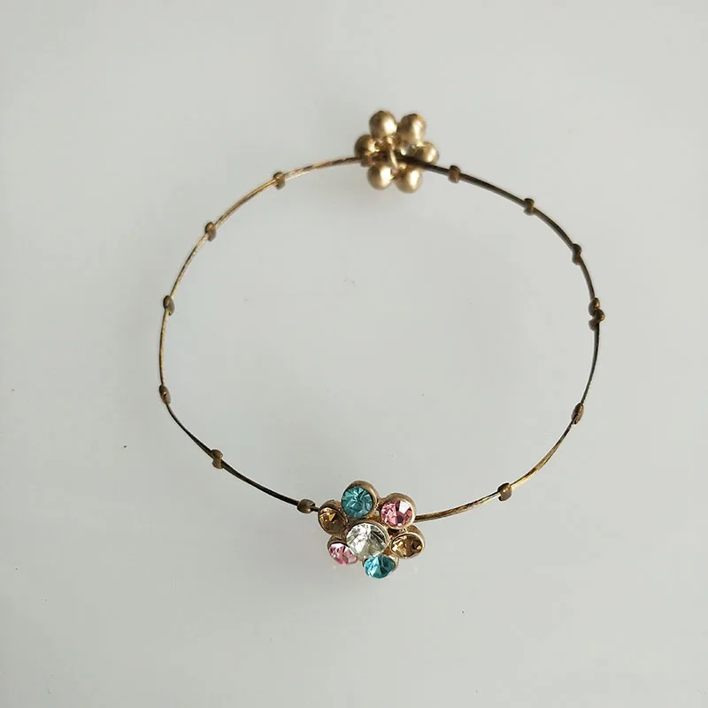 2019 Fashion Bracelets Jewelry New Two Colorful Round Rhinestone Bracelet For Women Gift Bangles Drop Shipping | Украшения и