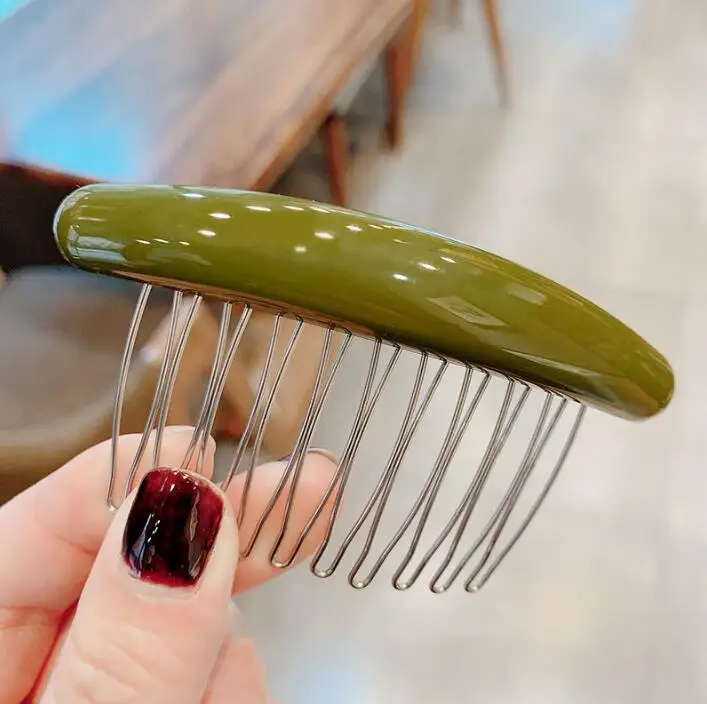 Корейские Акриловые Мода темперамент non-slip давления волос вставить гребень