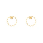 Тонкие круглые серьги из нержавеющей стали, модные ювелирные изделия, минимализм, солнечные серьги для женщин, аксессуары для сестер, подарки