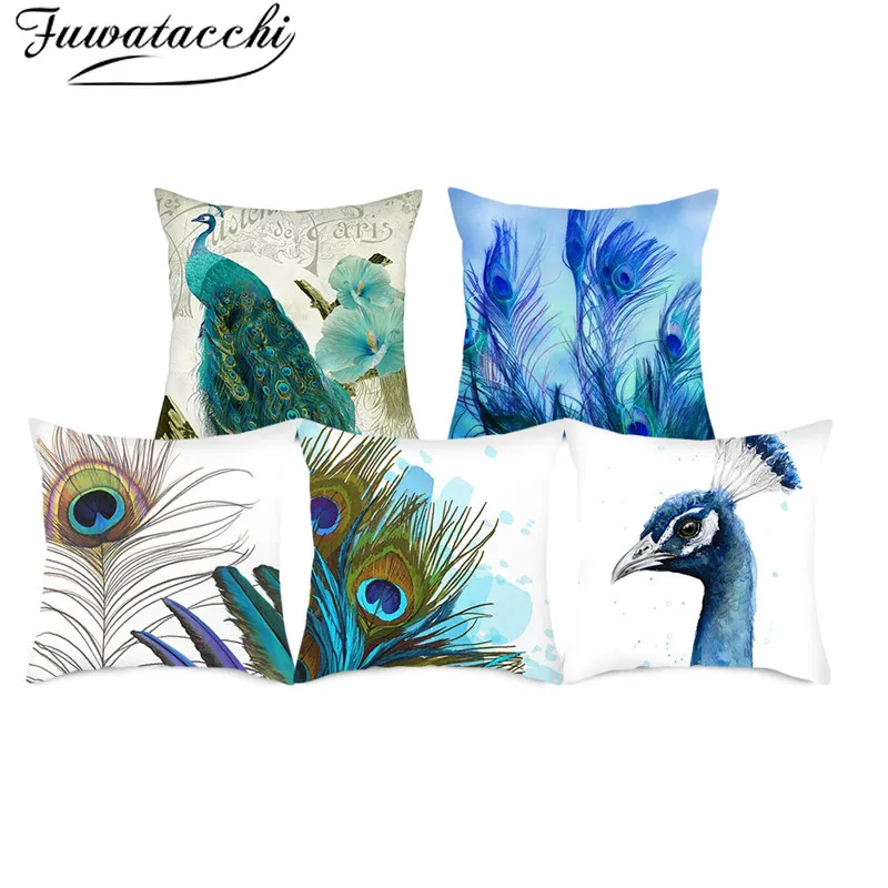 Красочные дизайнерские чехлы Fuwatacchi красивые декоративные наволочки с животными