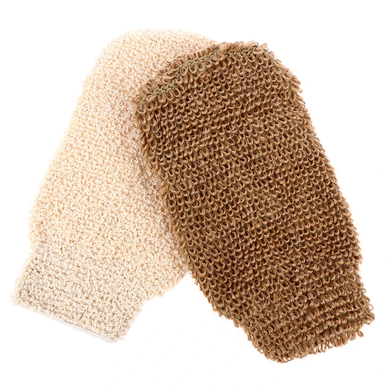 

2Pcs Peeling Exfoliating Gloves Shower Body Brush Fingers Bath Towel Gloves