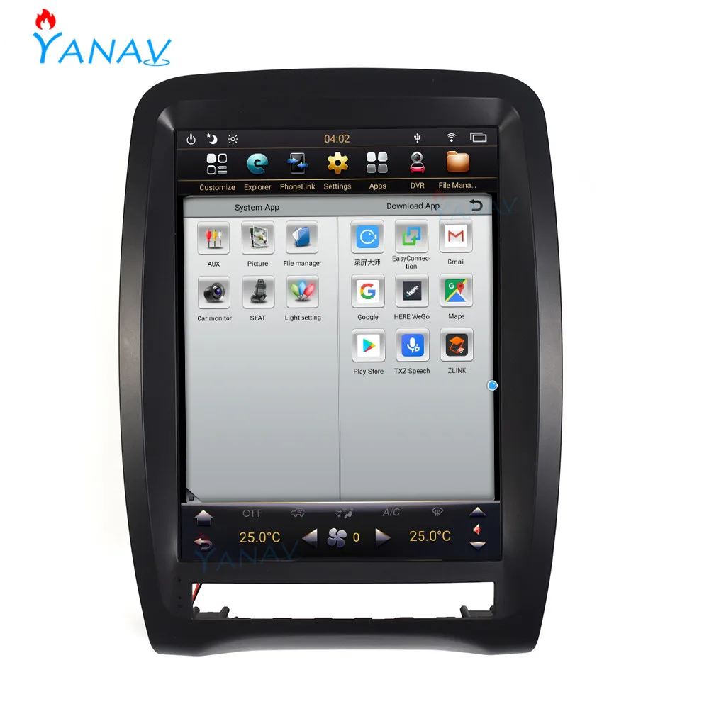 128 ГБ Android автомобильный радиоприемник с навигацией GPS для Dodge Durango 2009-2021 Tesla Head Unit