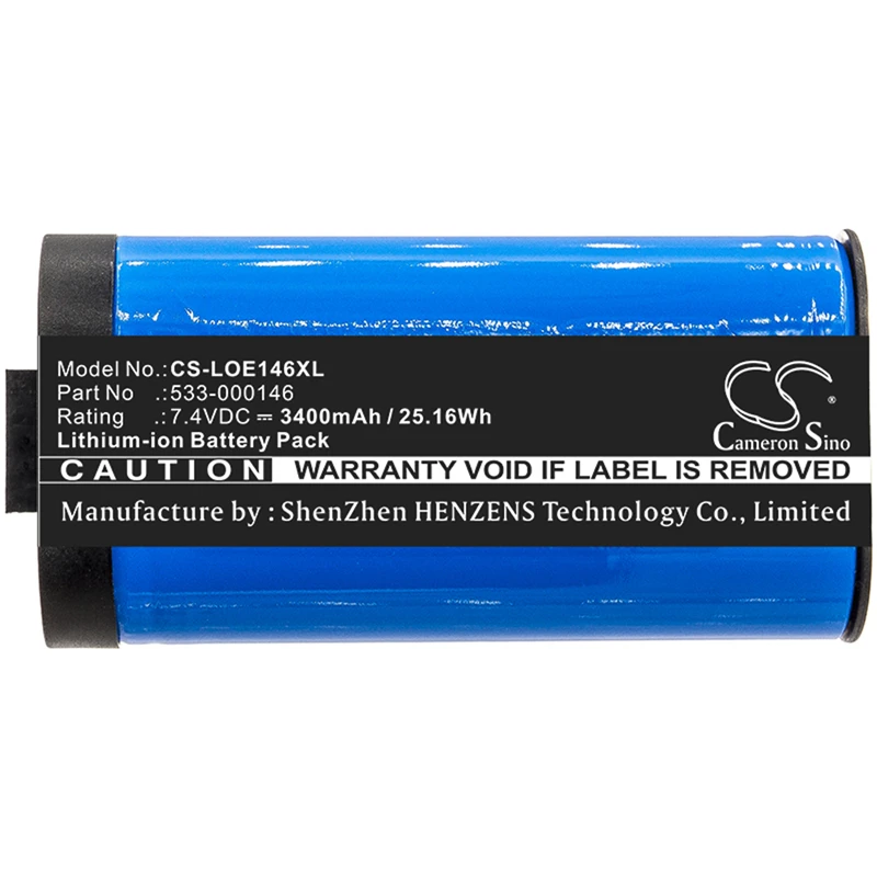 

Cameron Sino 3400mAh Battery for Logitech 084-000845, 984-001362, Megaboom 3, S-00171, Ultimate Ears Megaboom 3,533-000146