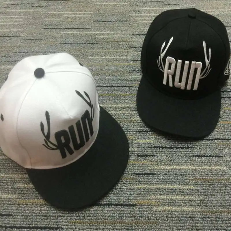 Бейсболка бейсболка для мужчин и женщин шляпа от солнца с надписью RUN вышивкой