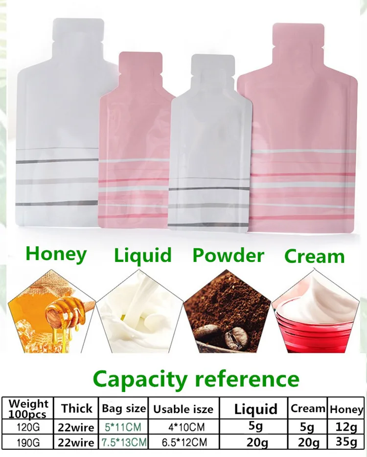 Новый розовый/белый/золотой бутылка Форма Алюминий Фольга мешок с открытым