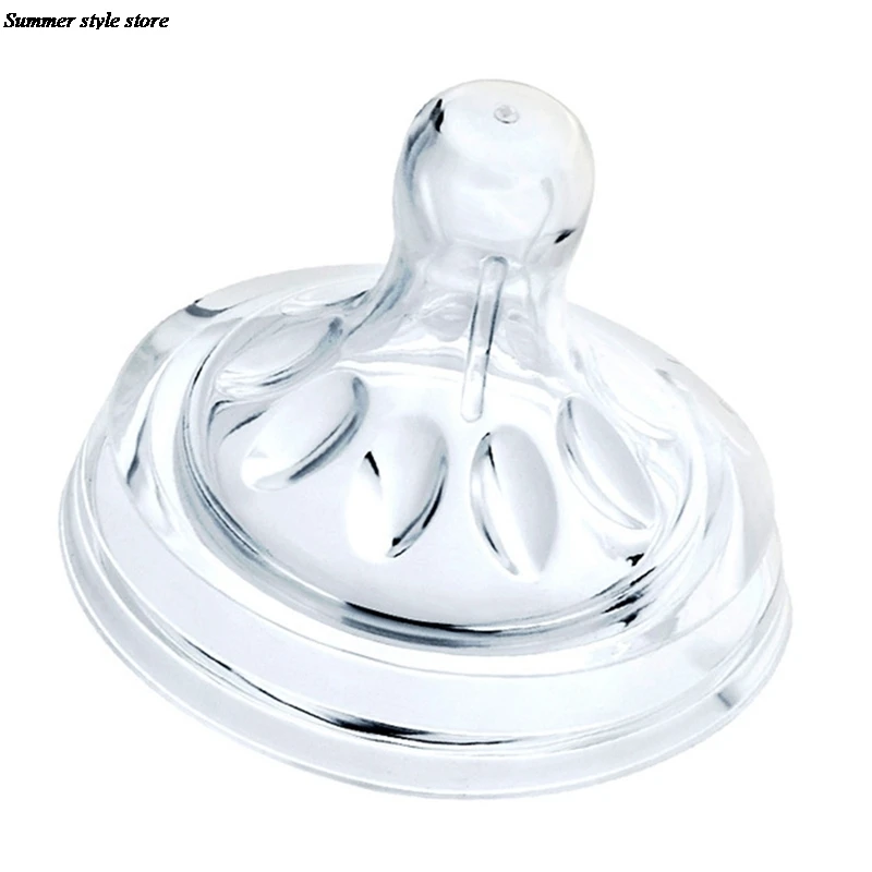 

Безопасная силиконовая соска-пустышка для новорожденных, естественная Гибкая сменная бутылка для кормления, игрушка для малышей