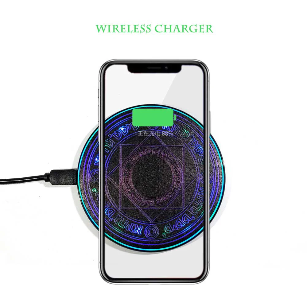 Беспроводное зарядное устройство Qi для iPhone X XS XR 7 8 Samsung S8 S9 Plus|Зарядные устройства