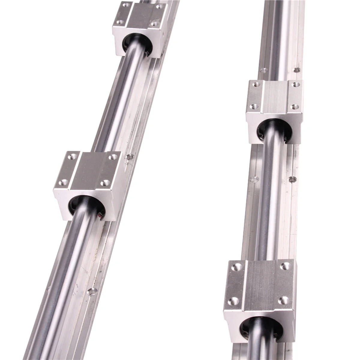 Ру 2 шт. SBR16-300 SBR16-400 SBR16-500 SBR16-1000 мм линейные рельсы полностью поддерживает вал штанги с 4x SBR16UU блок