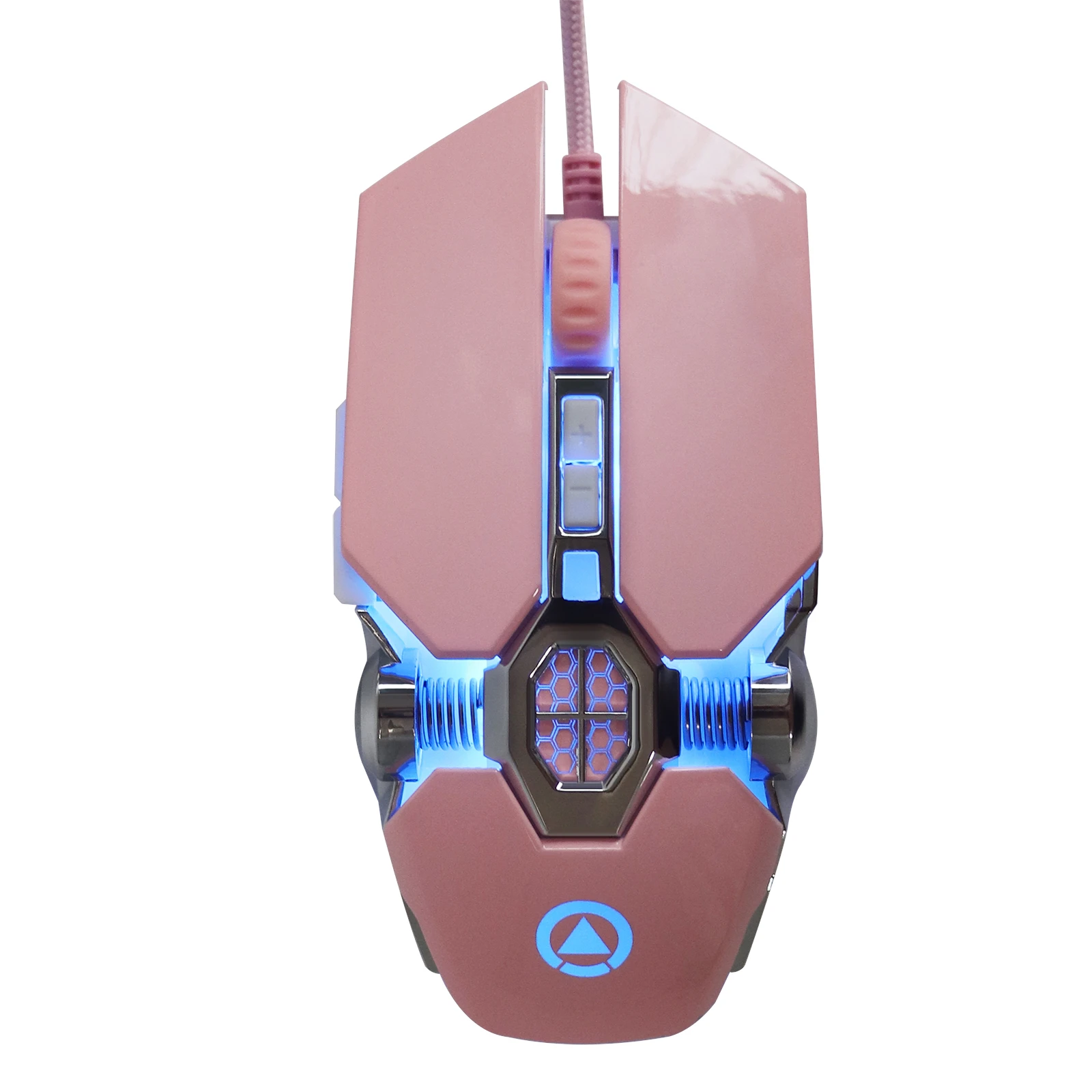 

7D Wired Gaming Mouse with RGB Backlight 800/1200/2400/3200 DPI Pink Mice for PC Laptop Desktop Gamer Girl Gift