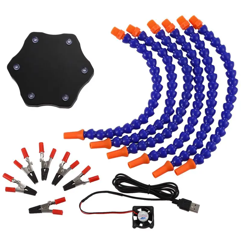 Вспомогательный ручной инструмент для пайки 6 гибких рычагов шестислойная