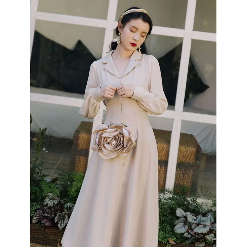 Новый осенний женский тонкий модный дизайнерский подиумный шикарный