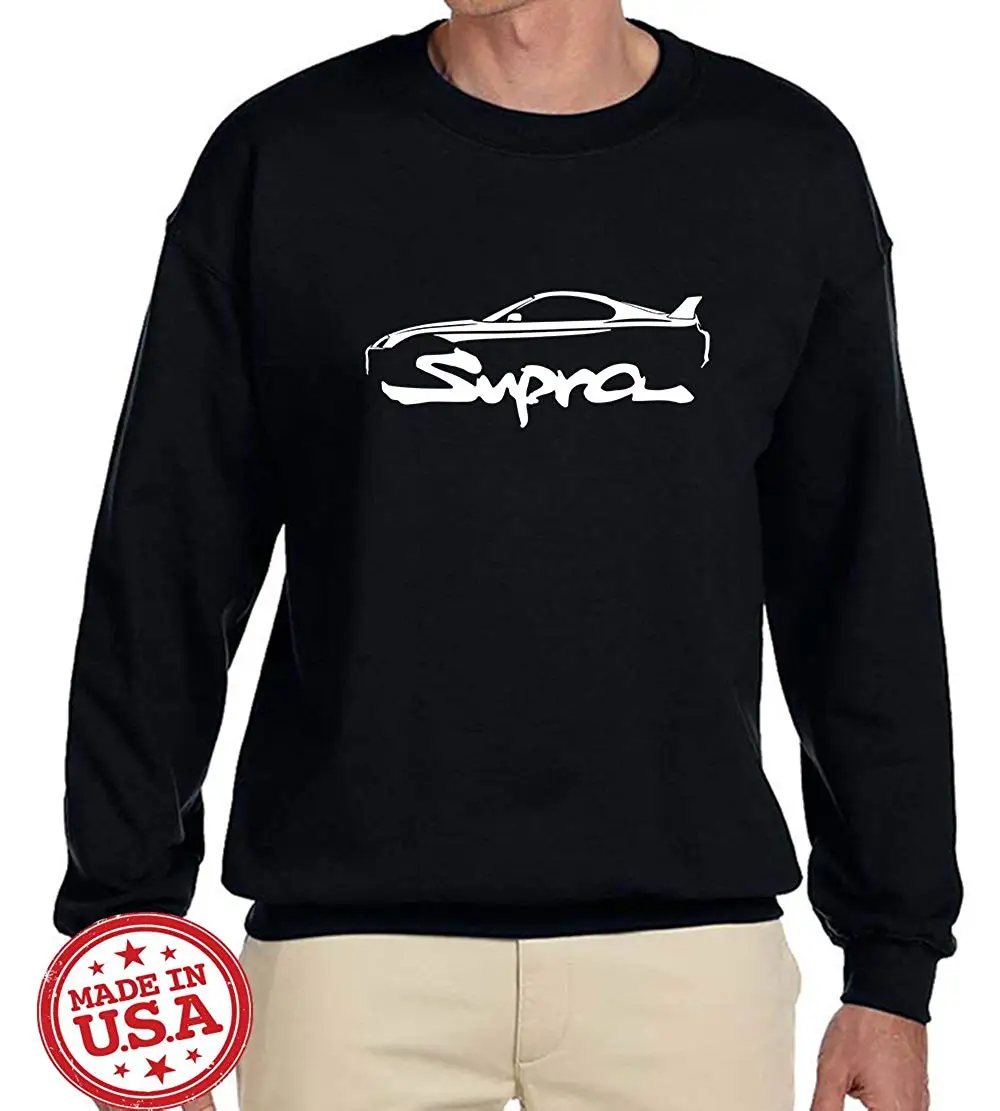 Тойота Супра экзотический автомобиль классический контур дизайн толстовка |