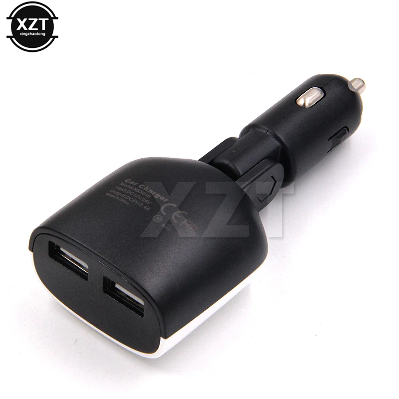 Автомобильное зарядное устройство с двумя USB портами 5 В 2 4 А + 1 А| |