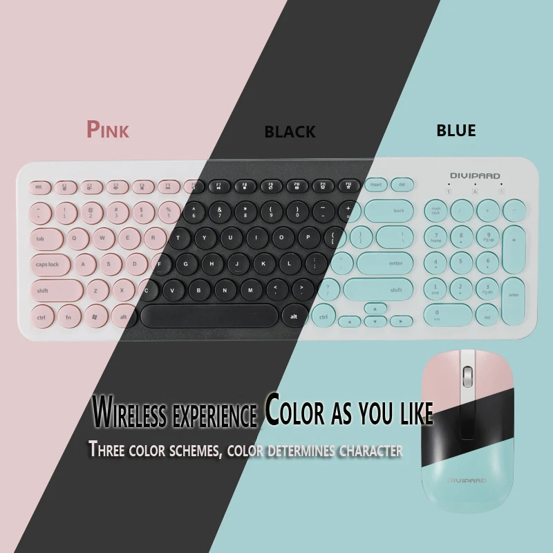 

Беспроводная клавиатура и мышь с USB-приемником и подсветкой, 2,4 ГГц