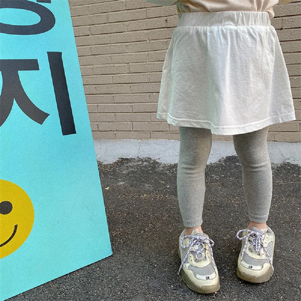 Весенние леггинсы для девочек осенняя юбка принцессы штаны хлопковая длинные