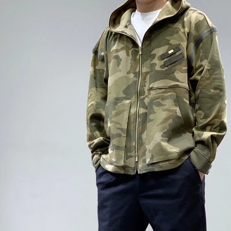

Толстовка с капюшоном для мужчин и женщин, Свитшот Камуфляжный, уличный спортивный короткий свитер, винтажная толстовка на молнии