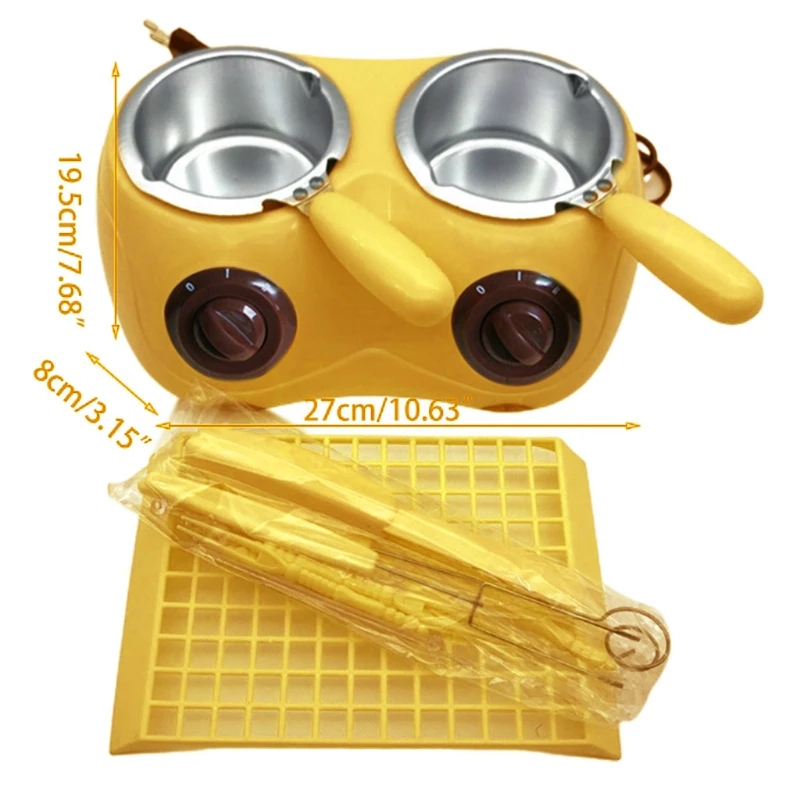 

Aluminum Liner Plastic Hot Chocolate Melting Pot Electric Fondue Melter Machine