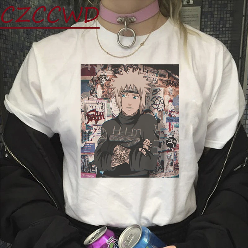 Y2k забавные женские футболки модные летние Kawaii Itachi женская одежда в стиле