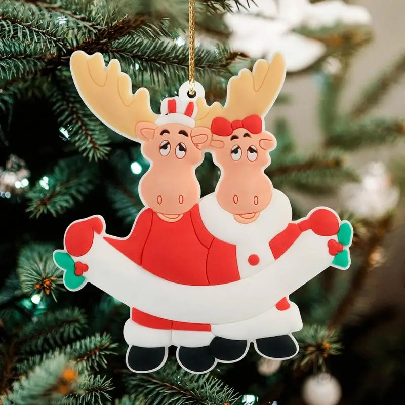 

Wooden Christmas Ornaments Family Christmas Tree Personalized Pendant Hanging Blessing New Year Decoration For Home Decor